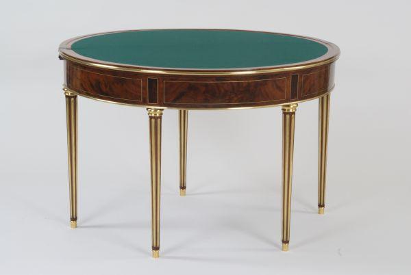 Table à jeux demi-lune